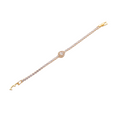 The Gilded Teardrop Diamond Tennis Bracelet