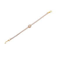 The Gilded Teardrop Diamond Tennis Bracelet