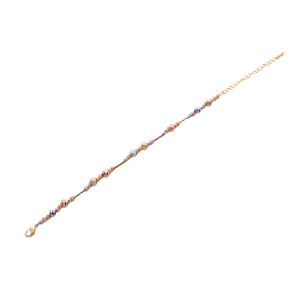 The Triveni Mixed-Metal Beaded Bracelet