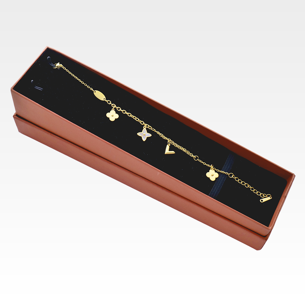 The Bloom & Love Golden Charm Bracelet