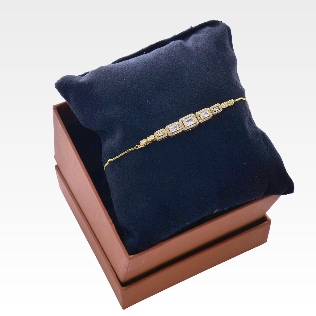 The Baguette Sparkle Slider Bracelet