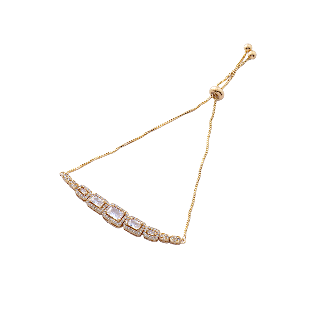 The Baguette Sparkle Slider Bracelet