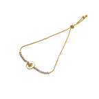 Gilded Orbit Circular Slider Bracelet