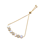 Honeycomb Crystal Slider Bracelet