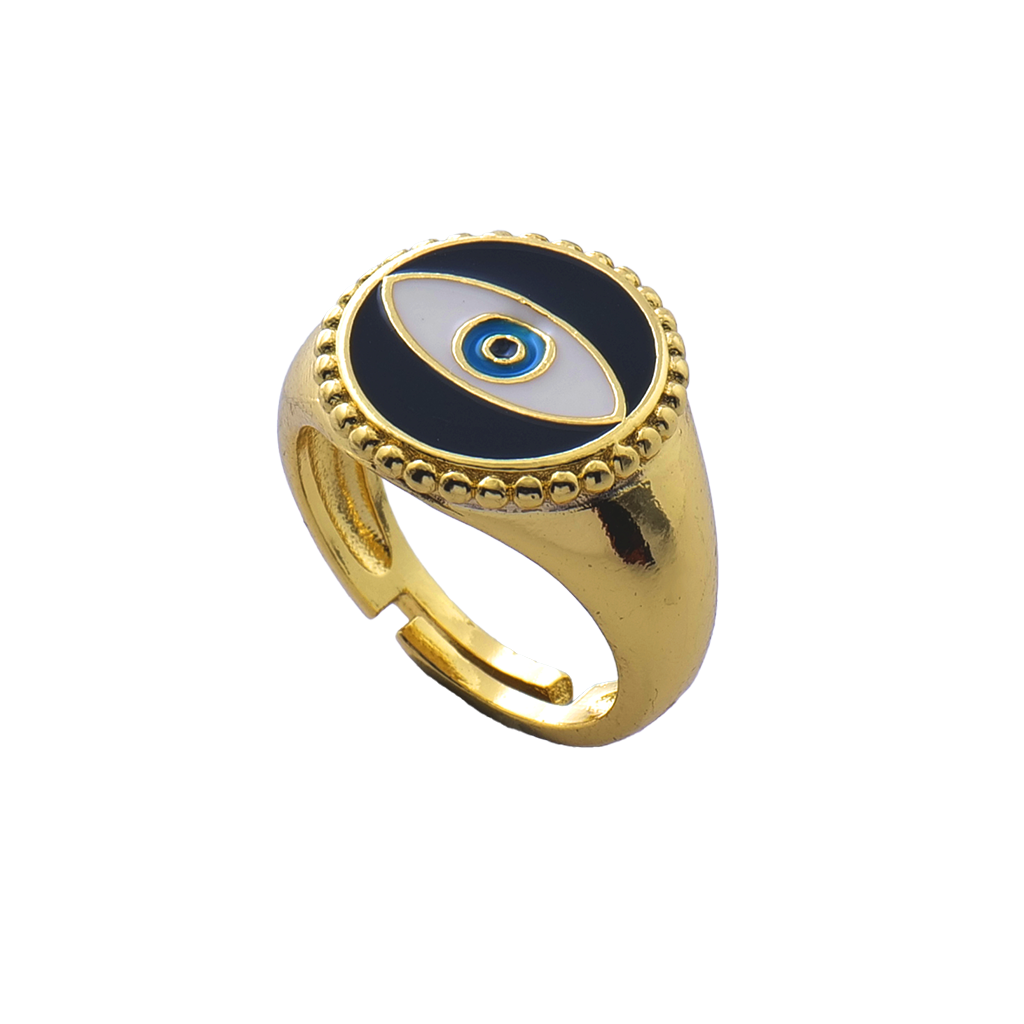 The Midnight Nazar Amulet Ring
