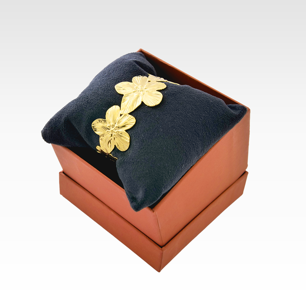 Golden Blossom Statement Bracelet