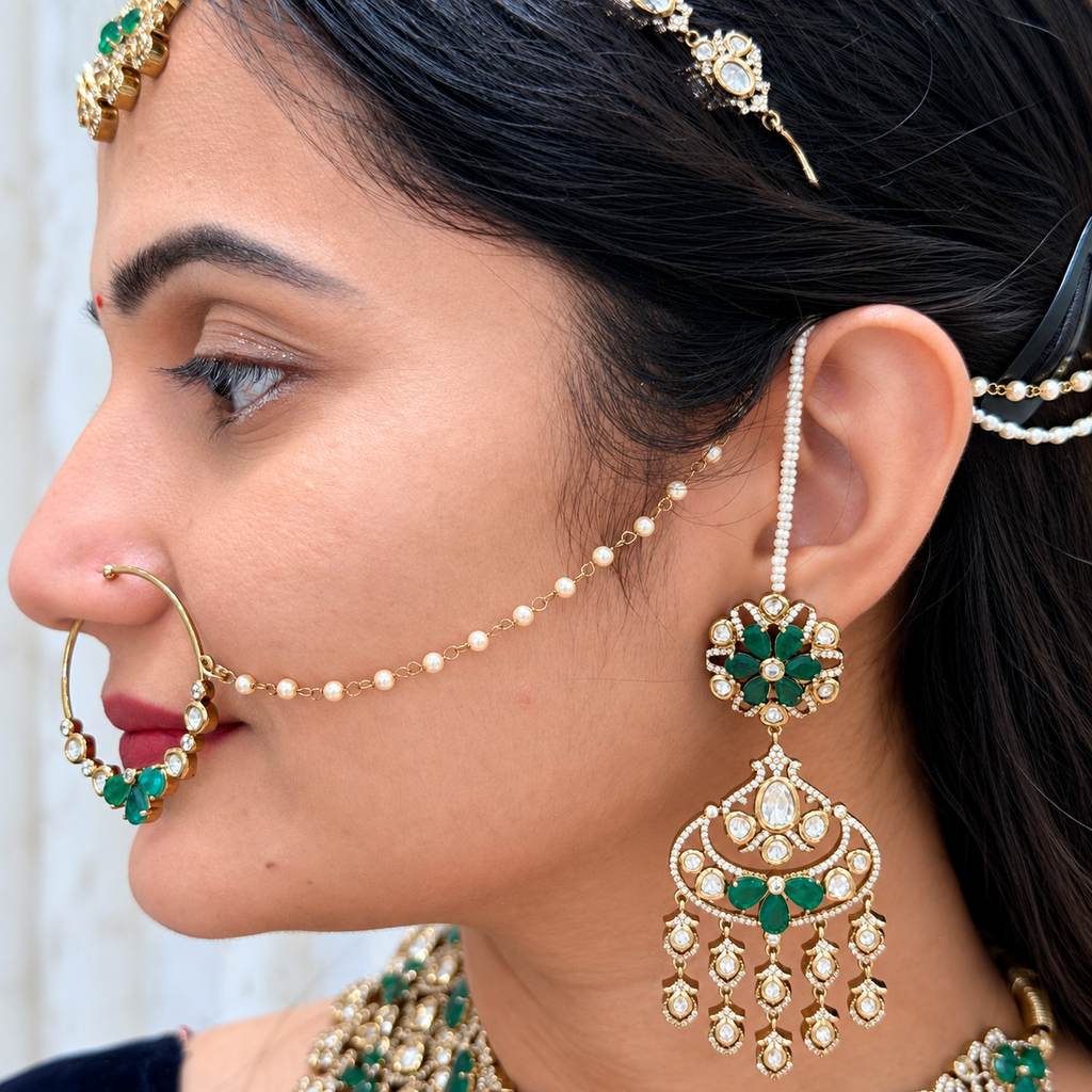 Rajwada Kundan-Inspired Bridal Jewellery Set