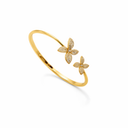 Titli Shimmer Butterfly Gold-Tone Bangle