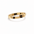 The Infinite Fold Polished Gold Bypass Bangle