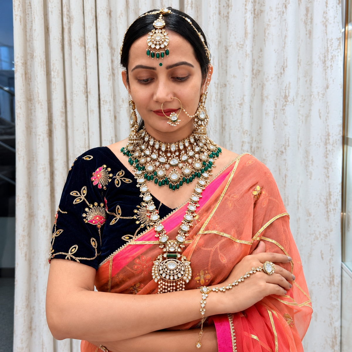 Meher Kundan-Inspired Bridal Jewellery Set