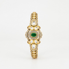 Emerald Statement Bracelet with Polki & CZ
