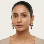 Kundan-Inspired Drop Earrings