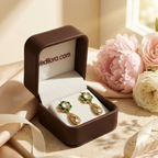Kundan-Inspired Floral Drop Earrings