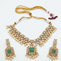 Emerald Kundan Bridal Necklace Set