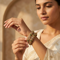 Ruby Kundan Bangles Set – Gold-Finish Traditional Designer