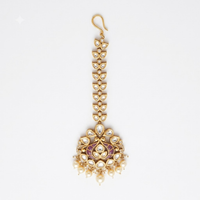 Vedilora Victorian-Plated Ethnic Kundan Maang Tikka
