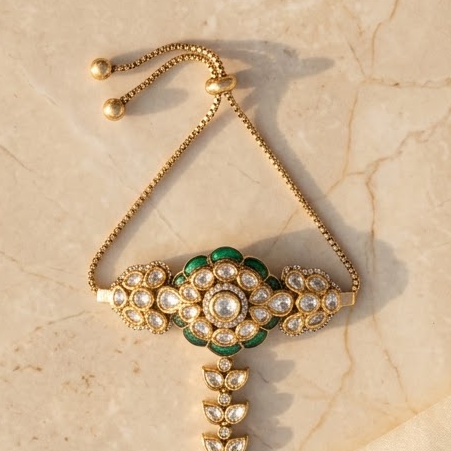 Maeve Green Polki Hathphool