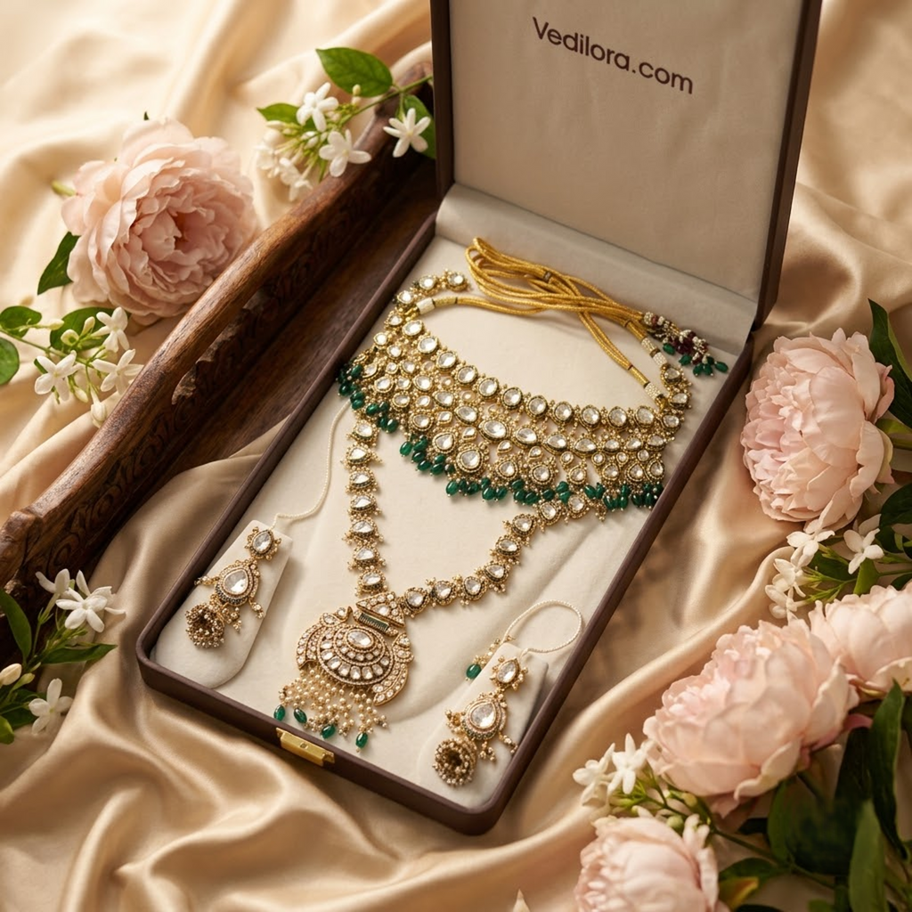 Meher Kundan-Inspired Bridal Jewellery Set
