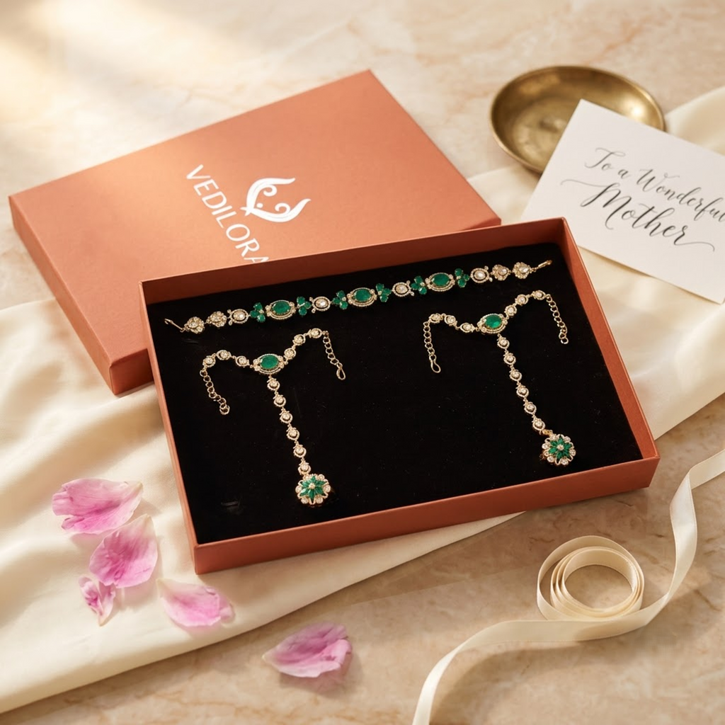 Rajwada Kundan-Inspired Bridal Jewellery Set