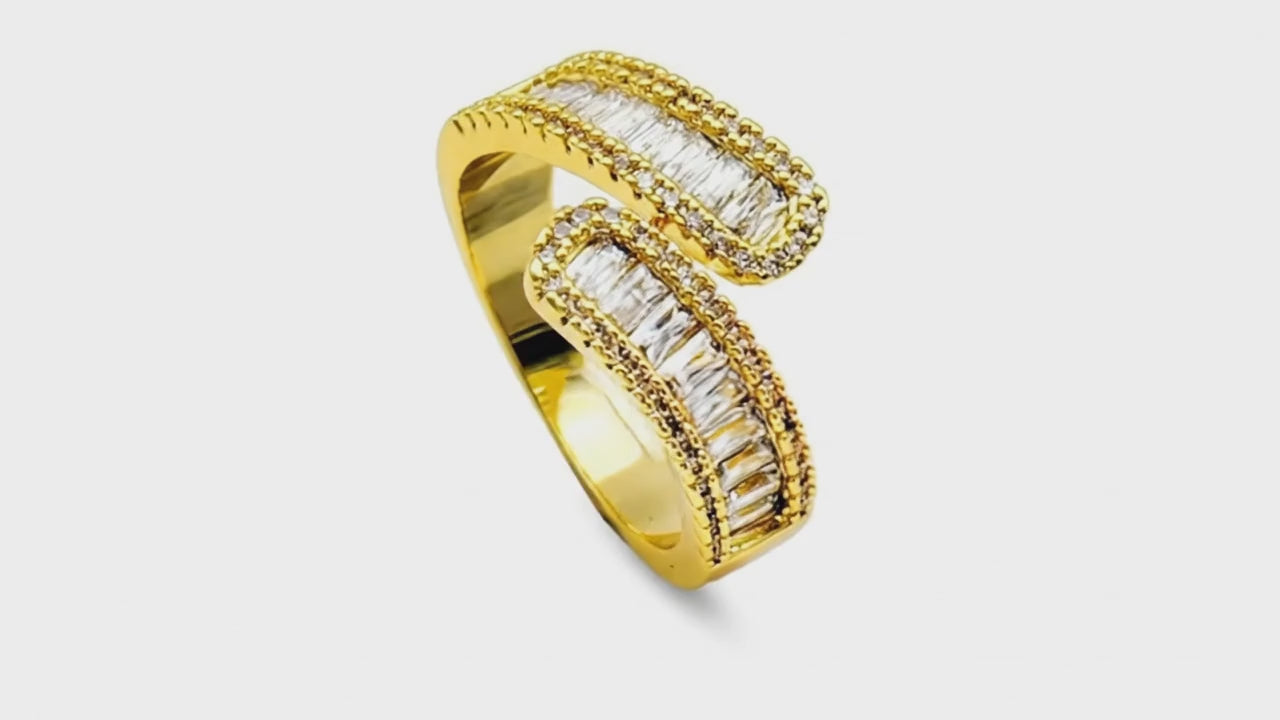 Gilded Baguette Wrap Band
