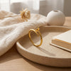 Gilded Nail Bypass Ring
