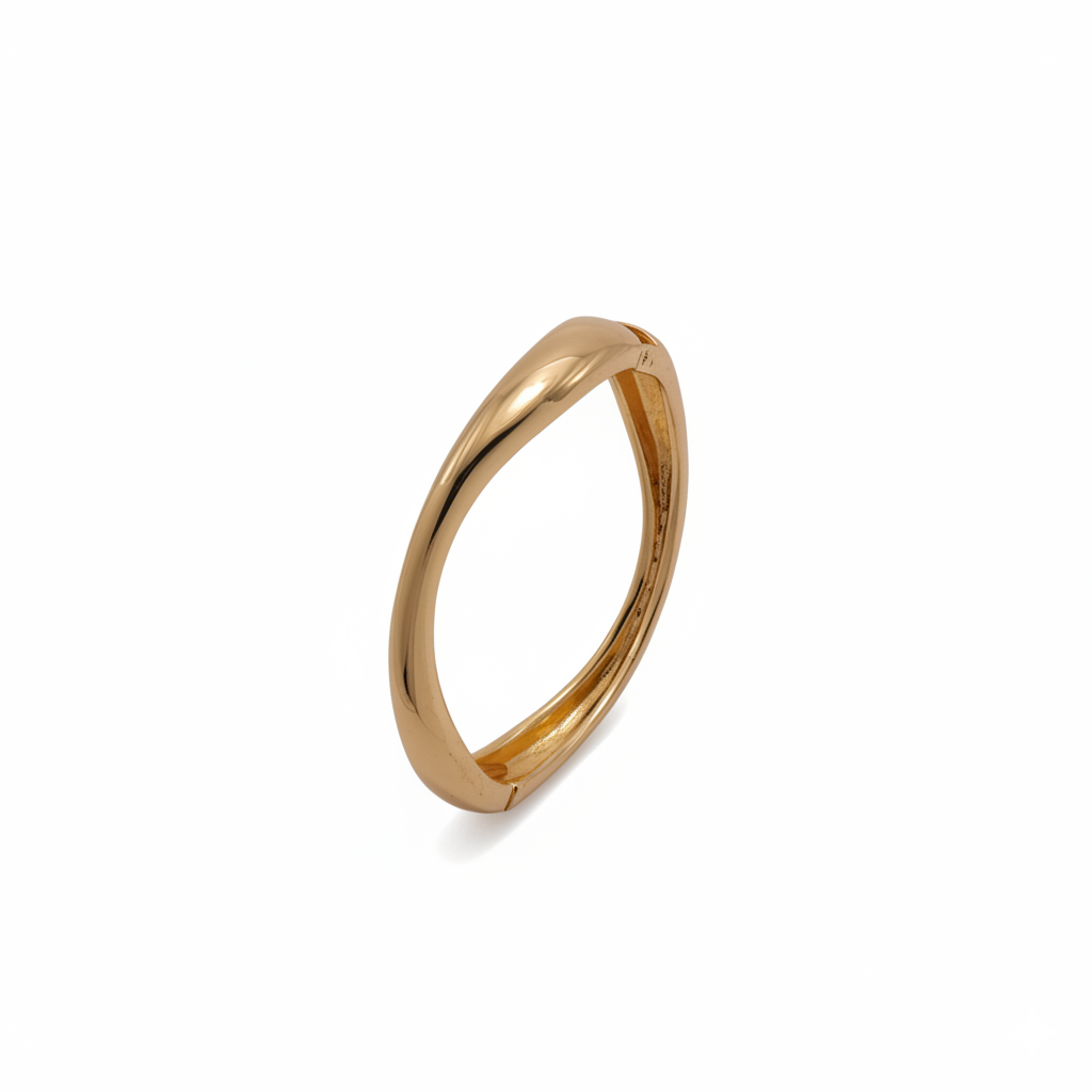 The Swarnam Wave Solid Gold Kada