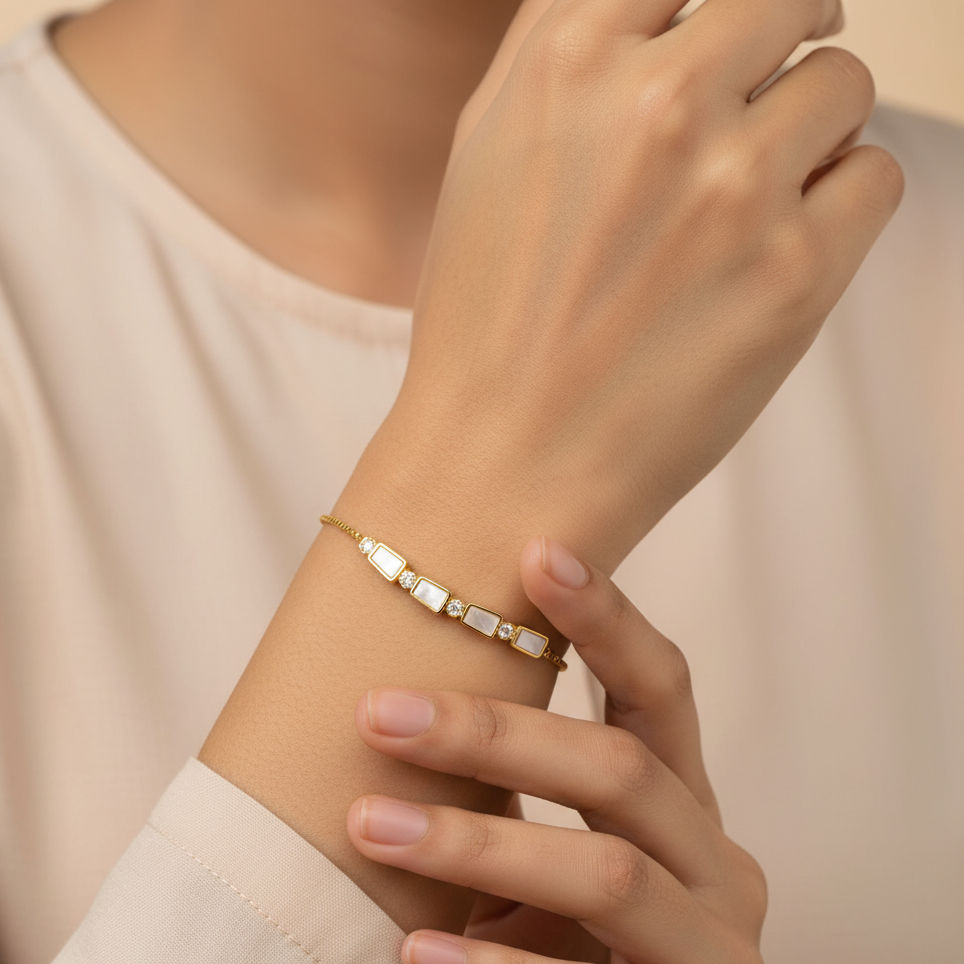 The Celestial Moondust Slider Bracelet