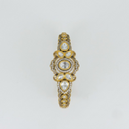 Emerald Statement Bracelet with Polki & CZ